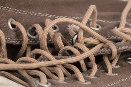 Canvas Shoe Detail - Stock Image.の写真素材