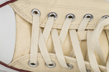 Canvas Shoe Detail - Stock Image.の写真素材