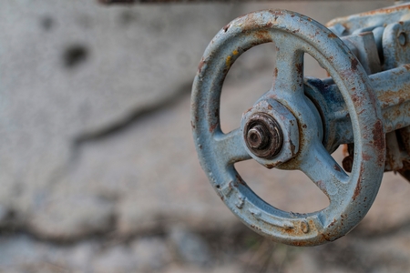Old water valve. Stock image macro.の写真素材