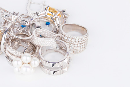 Many fashionable women's jewelry - Stock Image macro. Many fashionable women's jewelry - Stock Image macro.