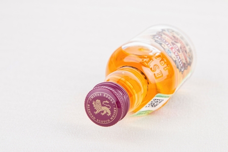 Rostov - on - Don, Russia - July 27, 2015: Bottle of Chivas Regal, Chivas Regal Blended Scotch Whiskey aged twelve years produced by Chivas Brothers since 1801.のeditorial素材