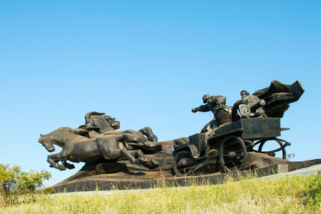 Rostov - on - Don, Russia - August 04, 2015: Civil War Monument, established in Rostov-on-Don.のeditorial素材
