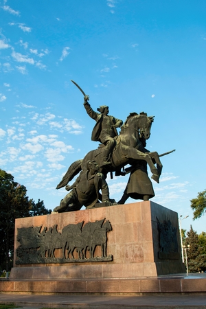 Rostov - on - Don, Russia - August 04, 2015: Civil War Monument, established in Rostov-on-Don.のeditorial素材