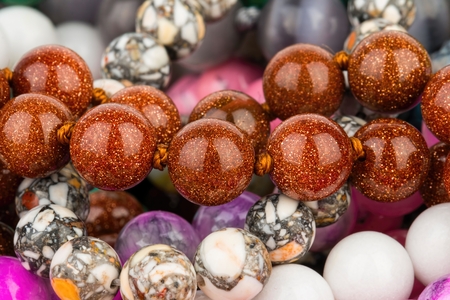 Beads jewelry - Stock Image macro.の写真素材