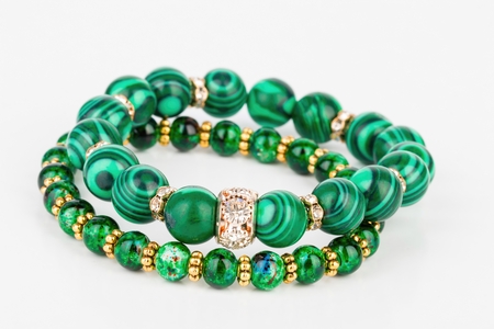 Beads jewelry - Stock Image macro.の写真素材