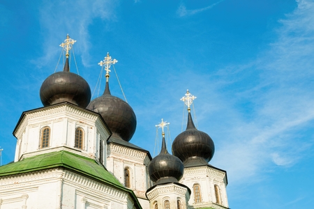 Starocherkassk, Rostov region, Russia - August 22, 2015: The Church, the Orthodox church and a...