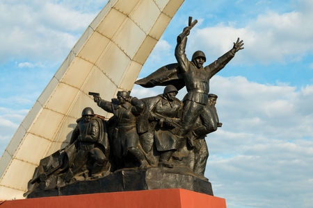 Rostov - on - Don, Russia - August 24, 2015: Monument to Soviet soldiers heroes of the Second World...