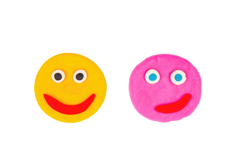 Plasticine face - Stock Image macro.の写真素材