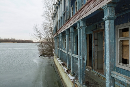 Beautiful old ruined house. Stock image.の写真素材