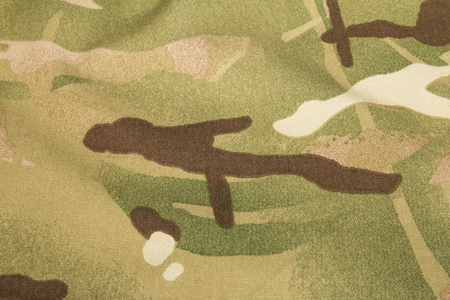 Armed force camouflage. Fabric texture. Macro shot.の写真素材