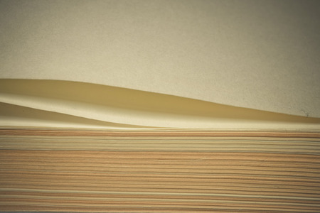 View of old book pages. Education and wisdom concept. Macro shot.の写真素材