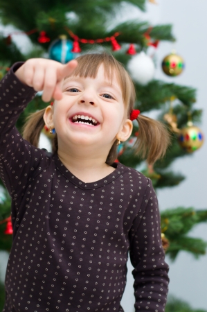 Cute happy little girlの写真素材