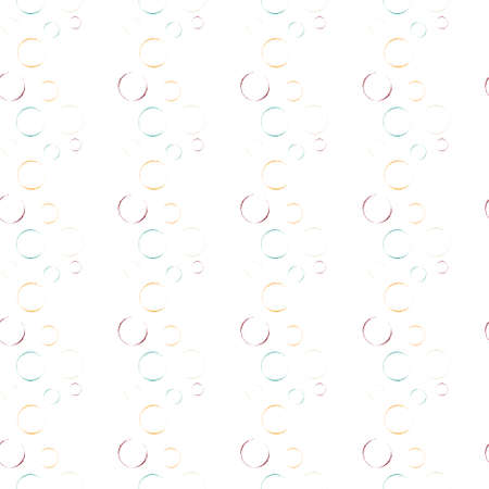 Seamless pattern of magic multicolored bubbles. Vector illustration in hand-drawn style isolated on...