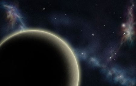 Digital created starfield with cosmic Nebula