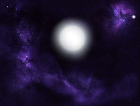 Digital created starfield with cosmic Nebula
