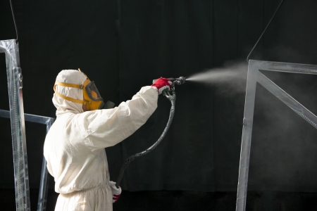 painter painting metal designs with airbrush painter painting metal designs with airbrush