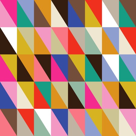 Seamless pattern of geometric shapes. Triangle background. Geometric  background. Bright colors....