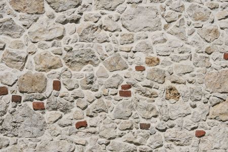 ancient lime stone wall