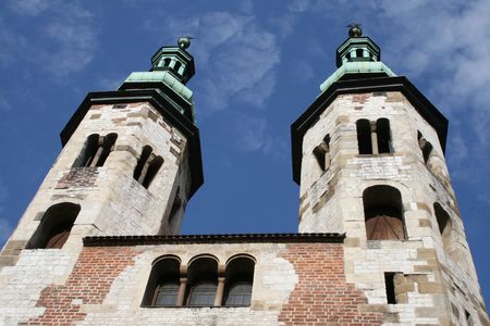St Andrew church, Krakow, Polandの写真素材