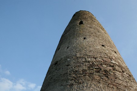 stone tower, irelandの写真素材