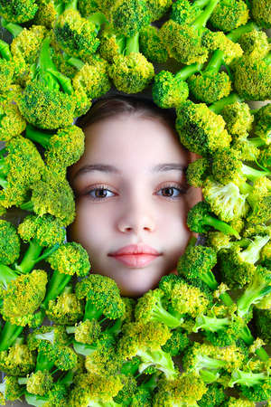 Fruit face mask. Frame of fruits. Fruit cuttingのeditorial素材