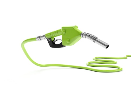 3d illustration: Filling machines with gasolineの写真素材