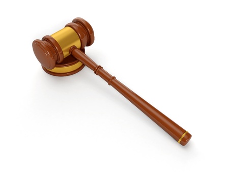 3d illustration  Judicial hammer, Solution of judicial problemsの写真素材