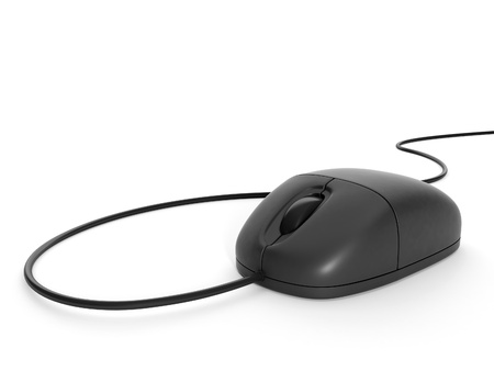 3d illustration: Computer mouse close-upの写真素材