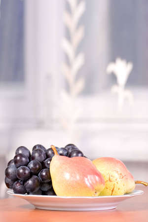 grapes and pearsの写真素材