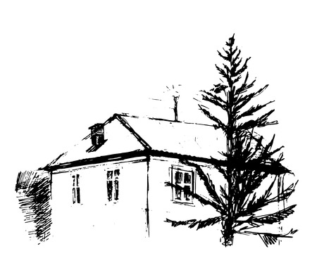 House, vector illustration for your designのイラスト素材