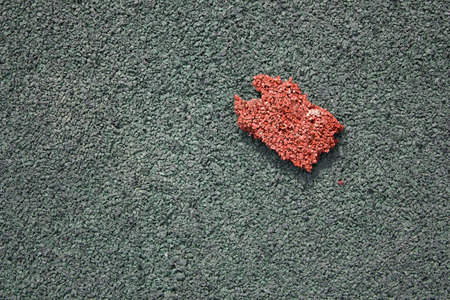 Background of fine rubble. Decorative crushed stone. Painted decorative material. Abstract background.の写真素材