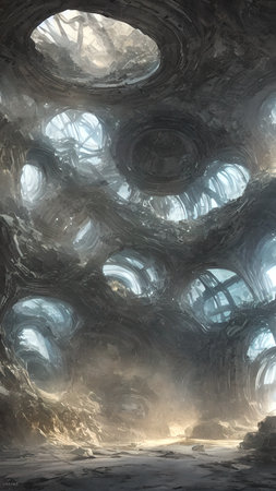 Deep mysterious caves. A fabulous journey into unknown worlds.