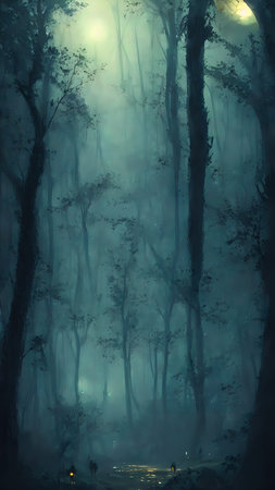 High mystical forest, the road to an unexpected adventure.の写真素材