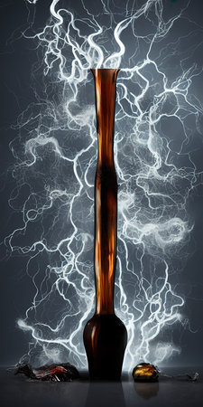 Multicolored splashes of paint, abstraction, illustration.の写真素材