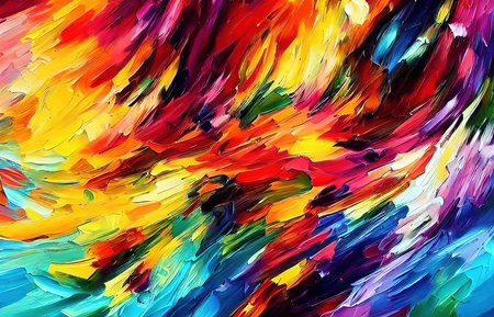 Multicolored splashes of paint, abstraction, illustration.の写真素材