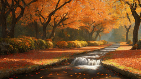 A large fall park, with beautiful streets, bike paths. The best place for a walk.
