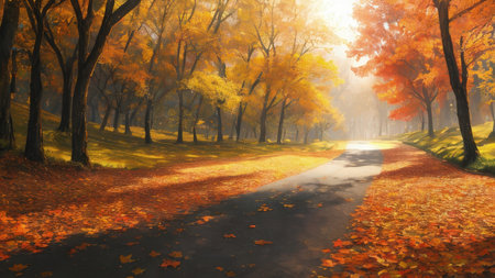 A large fall park, with beautiful streets, bike paths. The best place for a walk.