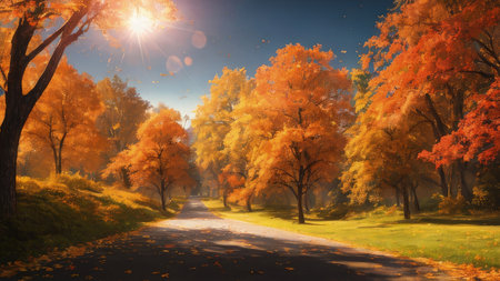 A large fall park, with beautiful streets, bike paths. The best place for a walk.