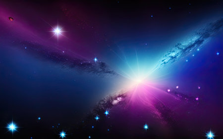 Space nebulae, planets, distant and unexplored space.の素材
