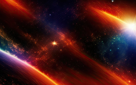 Space nebulae, planets, distant and unexplored space.の素材