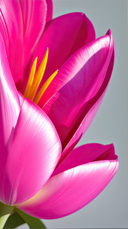 Pink Tulip. close-up. A present for a girl. still lifeの素材
