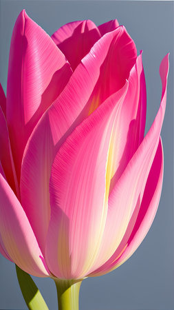 Pink Tulip. close-up. A present for a girl. still lifeの素材