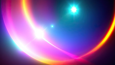 Abstract lens flare wallpaper, background, art.の素材