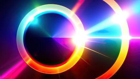 Abstract lens flare wallpaper, background, art.の素材