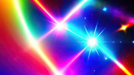 Abstract lens flare wallpaper, background, art.の素材
