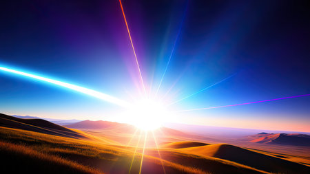 Abstract lens flare wallpaper, background, art.の素材
