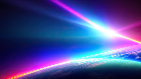 Abstract lens flare wallpaper, background, art.の素材