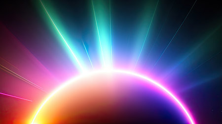 Abstract lens flare wallpaper, background, art.の素材