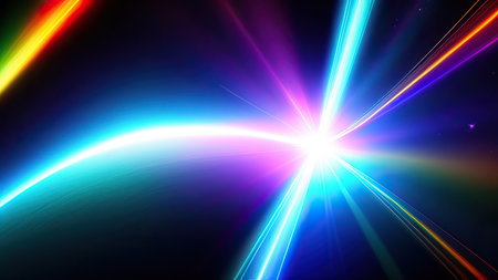 Abstract lens flare wallpaper, background, art.の素材