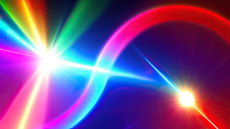 Abstract lens flare wallpaper, background, art.の素材